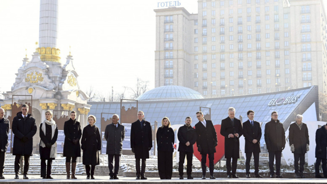 Alertă aeriană la Kiev în timpul vizitei liderilor occidentali