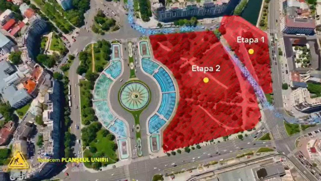 Ridicarea restricțiilor pe Splaiul Independenței pentru planșeul Unirii, în pragul anului școlar